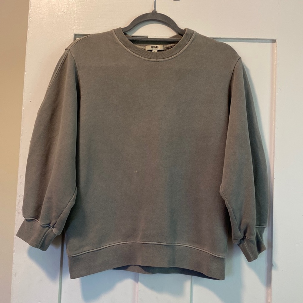 Agolde puff 3/4 sleeve sweatshirt size S